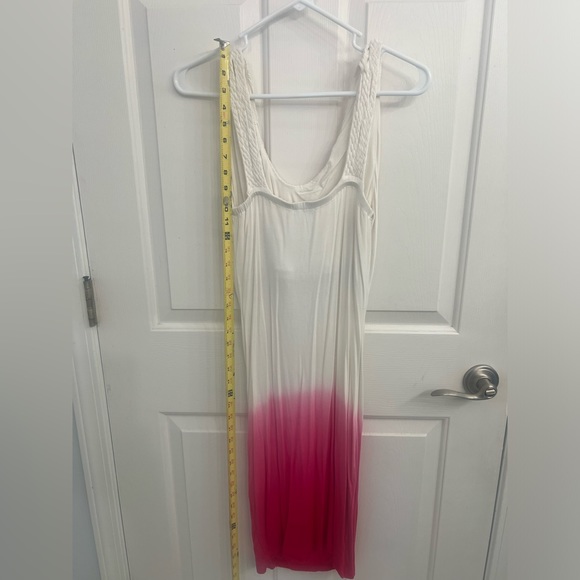 Venus Dress Drape Front Tie Dye Wht/Pink XS - Picture 8 of 10